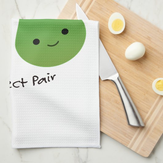 Pearfect Pear Kawaii Pears Theedoek (Quarter Fold)