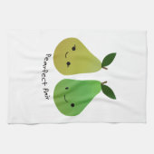 Pearfect Pear Kawaii Pears Theedoek (Horizontaal)