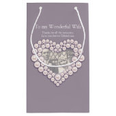 Pearl 30e anniversaire mariage sac photo gris (Dos)