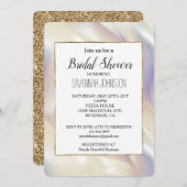 Pearl Aqua Blue Paarse Vrijgezellenfeest Kaart (Voorkant / Achterkant)