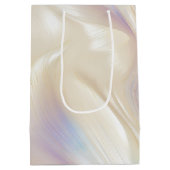  Pearl Aqua Paarse Swirl Medium Cadeauzakje (Achterkant)