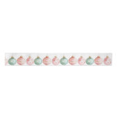 Pearl Aqua Pink Christmas Tree Branch Ornamenten Lint (Voorkant)