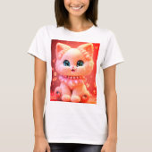 Pearl baby kat ontwerp t-shirt (Voorkant)
