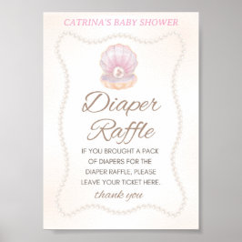 Pearl Baby Shower Spel Bord Poster