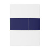 Pearl Belly Band 1920 - blauw Uitnodigingen Wikkel (Achterkant Voorbeeld)