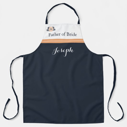 Pearl Black Watusi Taca Wedding Vader Bride Apron Schort (Voorkant)