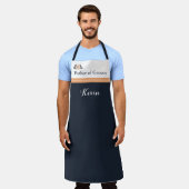 Pearl Black Watusi Tacao Wedding Apron vader Schort (Gedragen)