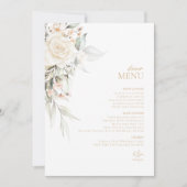 Pearl Blush Floral Elegance Mariage Menu ID989 (Devant)