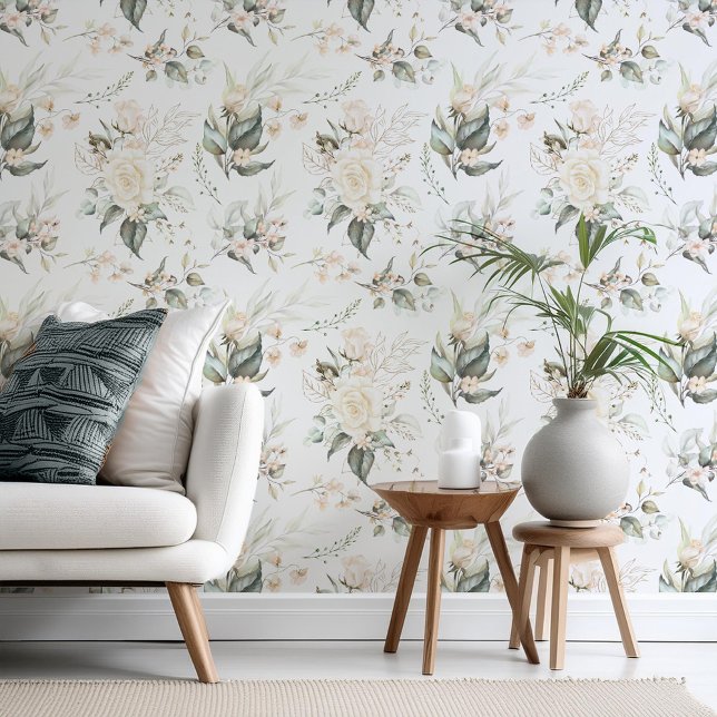 Pearl Blush Floral Elegance Pattern ID989 Behang (Creator heeft geüpload)