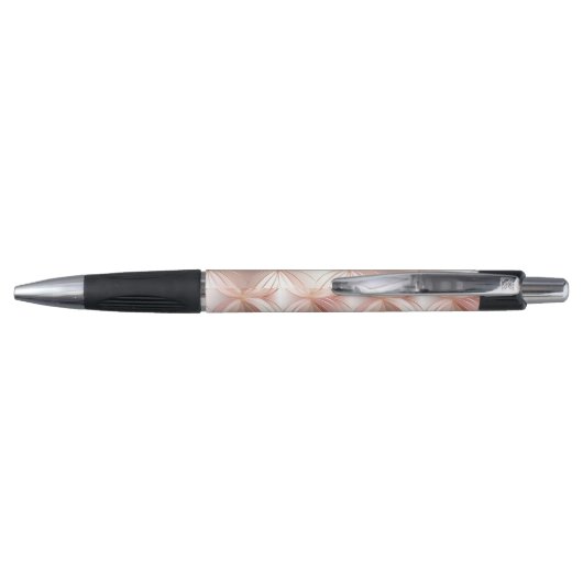 Pearl Blush Pink Rose Gold Abstracte bruiloft Pen (Achterkant)
