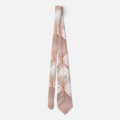 Pearl Blush Pink Rose Gold Abstracte bruiloft Stropdas (Achterkant)