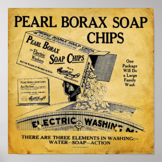 Pearl Borax Soap Laundant Detergent Print