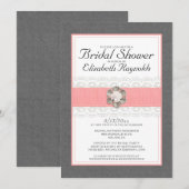 Pearl Bridal Shower Invitations Kaart (Voorkant / Achterkant)