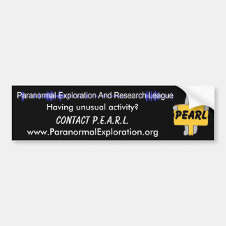 PEARL-Bumpersticker Bumpersticker