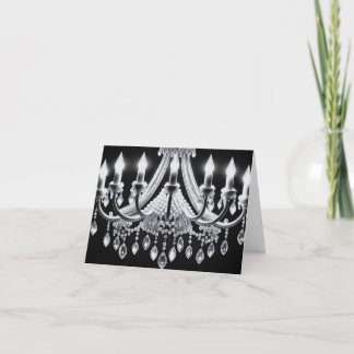 Pearl Chandelier Bedankkaart