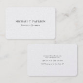 Pearl Classical Minimalist Professional Elegant Visitekaartje (Voorkant / Achterkant)