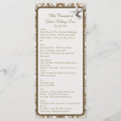 Pearl Coast Elegance Receptie Menu (Voorkant)