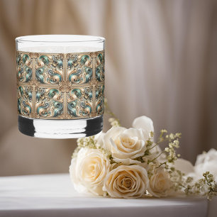 Pearl Coast Elegantie Formeel Gedrukte Rocks Glaze Whisky Glas