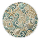 Pearl Coast Nautical Keramische Knop (Voorkant)