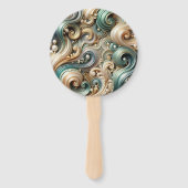 Pearl Coastal Elegance-fans Handwaaier (Voorkant)