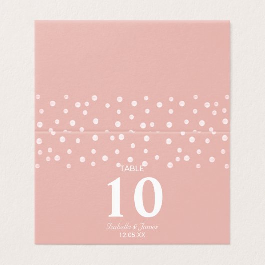 Pearl Confetti sur Mariage or Rose (Outside Unfolded)