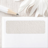 PEARL crèmekleurige witte getextureerde achtergron Etiket (Insitu)