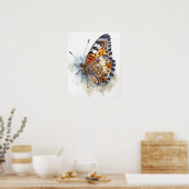 Pearl Crescent Papillon Art Imprimer Poster (Cuisine)