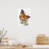 Pearl Crescent Papillon Art Imprimer Poster (Cuisine)