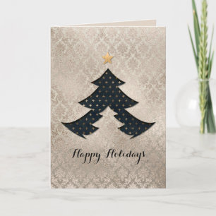 Pearl Damask Carte moderne Arbre de Noël