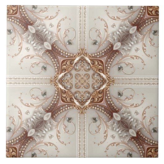 Pearl Embellishments Ceramic Tile Tegeltje (Voorkant)