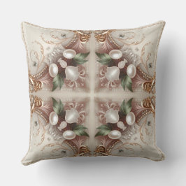 Pearl Embellishments Throw Pillow Kussen