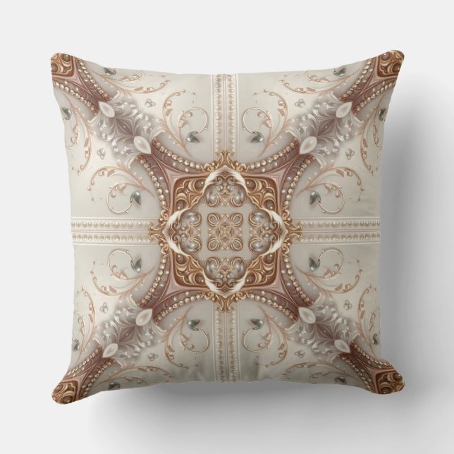 Pearl Embellishments Throw Pillow Kussen (Achterkant)