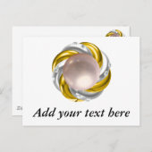 PEARL EN DIAMONDS BRIEFKAART (Voorkant / Achterkant)