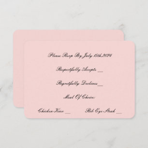 PEARL EN PROSECCO ROZE RSVP-KAART