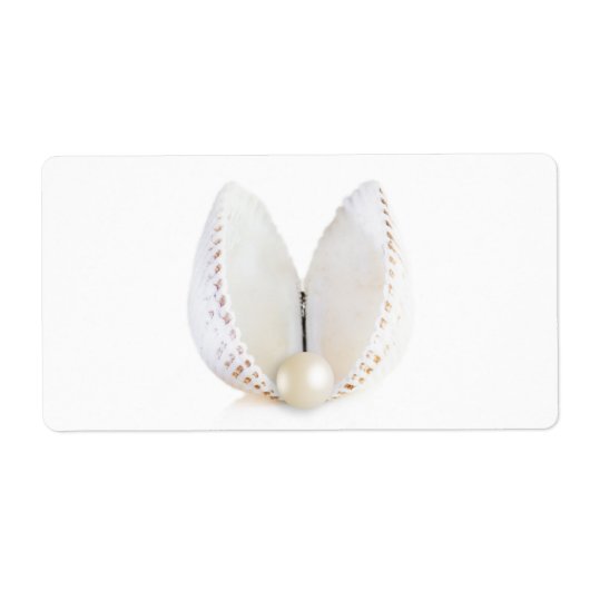 Pearl en seashell etiket (Voorkant)