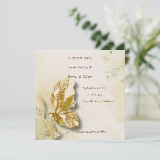 Pearl fantasy Art Save The Date (Staand voorkant)