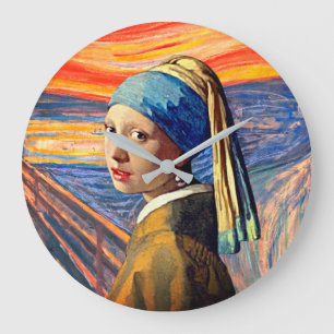 Pearl Girl's Stille Schreeuw Klok