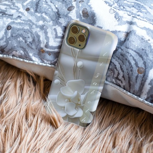  Pearl Glam Custom Name iPhone / iPad hoesje