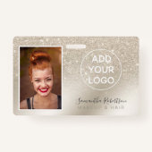 pearl glitter iory ombre logo foto badge (Voorkant)