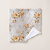 Pearl Gold Roses Floral (Gant de toilette)