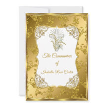 Pearl Gold White Cross Heilige Communie roos Damas