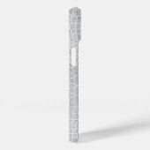 Pearl Gray Crocodile Persoonlijk Case-Mate iPhone Case (Achterkant / Rechts)