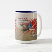 Pearl Harbor 7 décembre 1941 Mug Café Deux Tons (Devant droit)