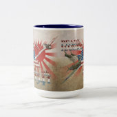 Pearl Harbor 7 décembre 1941 Mug Café Deux Tons (Centre)