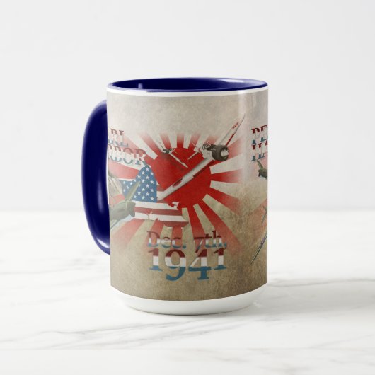 Pearl Harbor 7 décembre 1941 Tasse (Devant gauche)