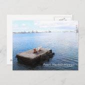 Pearl Harbor hawaii carte postale bleue (Devant / Derrière)