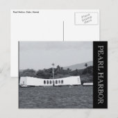 Pearl Harbor-herdenkingsmonument Briefkaart (Voorkant / Achterkant)