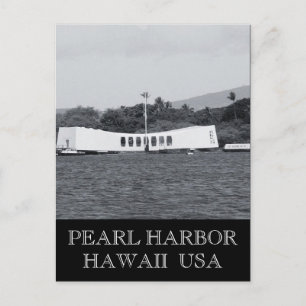 Pearl Harbor-herdenkingsmonument Hawaï Briefkaart