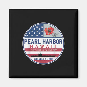 Pearl Harbor Memorial Hawaii Vintage Verenigde Sta Magneet