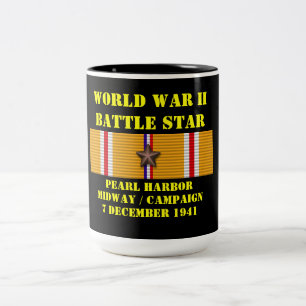 Pearl Harbor / Midway Campagne Tweekleurige Koffiemok